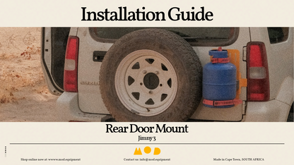 Video showing how to install the Rear Door Mount on the Jimny 3